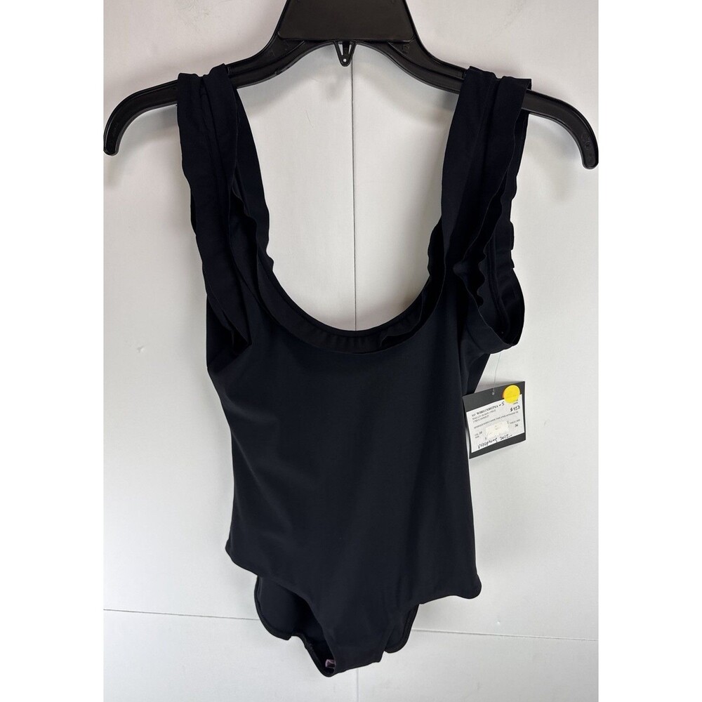Lanvin $450 Maillot De Bain One-Piece Ruffle Accent Swimsuit Size: 36 NWT